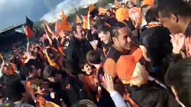 Les Tigres Cathares au coup de sifflet final du derby USC / RCNM