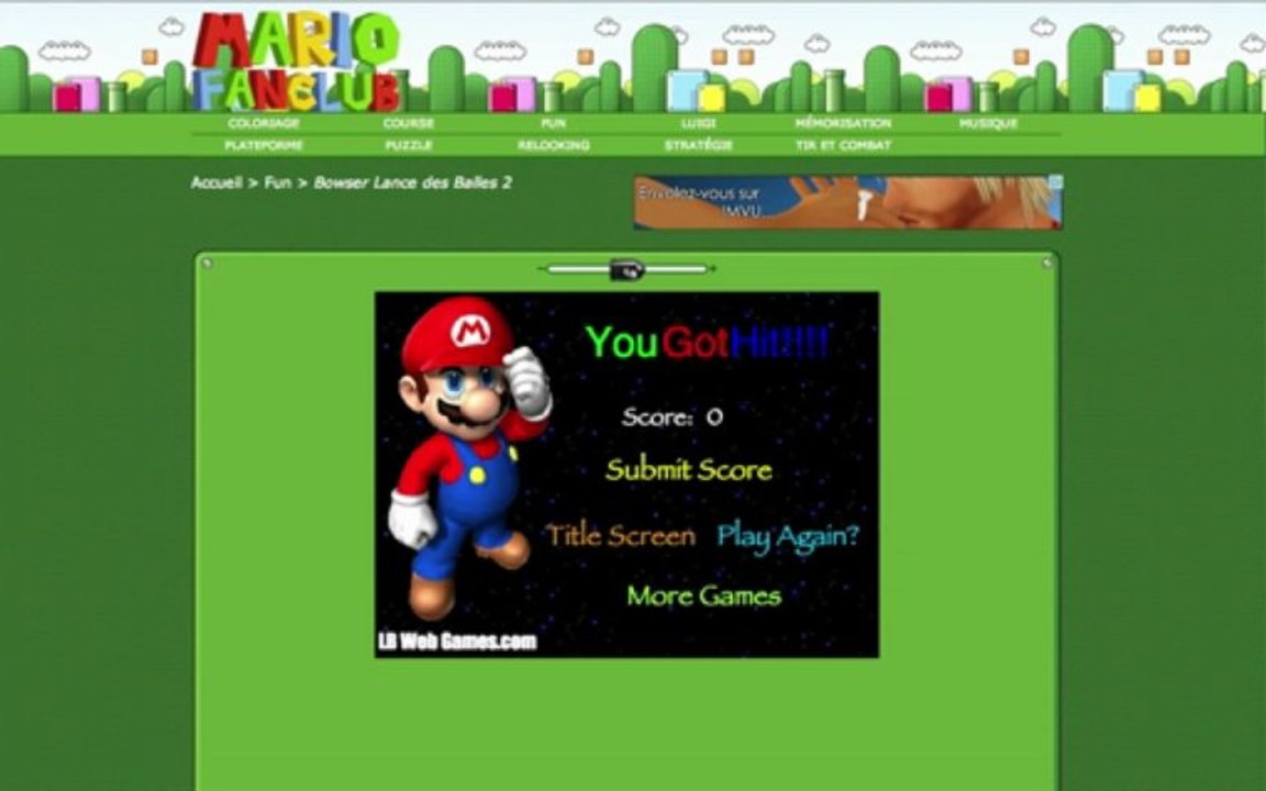MarioFanClub: Jeu Mario