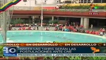 Hoy Maduro inscribirá candidatura presidencial ante CNE