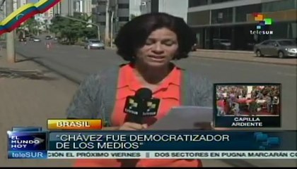 Trabajadores de Brasil: Chávez, democratizador de los medios