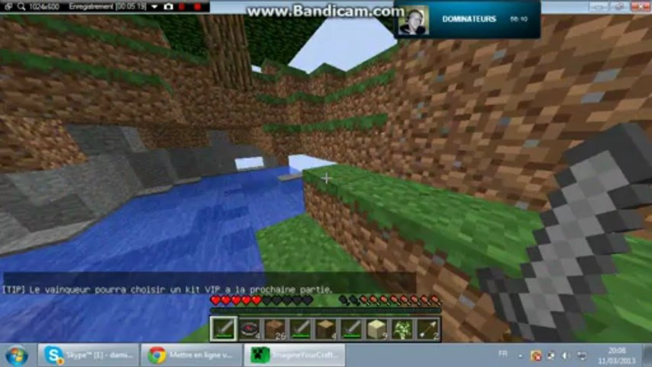 video delire sur minecraft hunger gammes