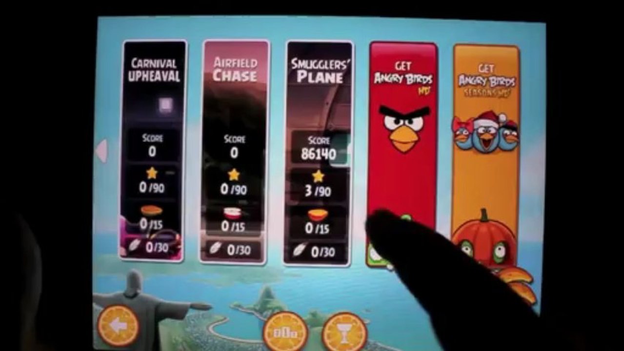Angry Birds Rio Smugglers' Plane Level 11-4 3-Star Walkthrough iPhone/iPod/iPad/Droid 95710