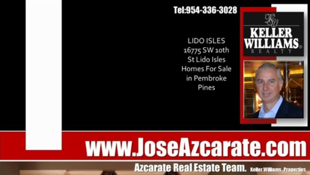 Lido Isles Home For Sale In Pembroke Pines FL