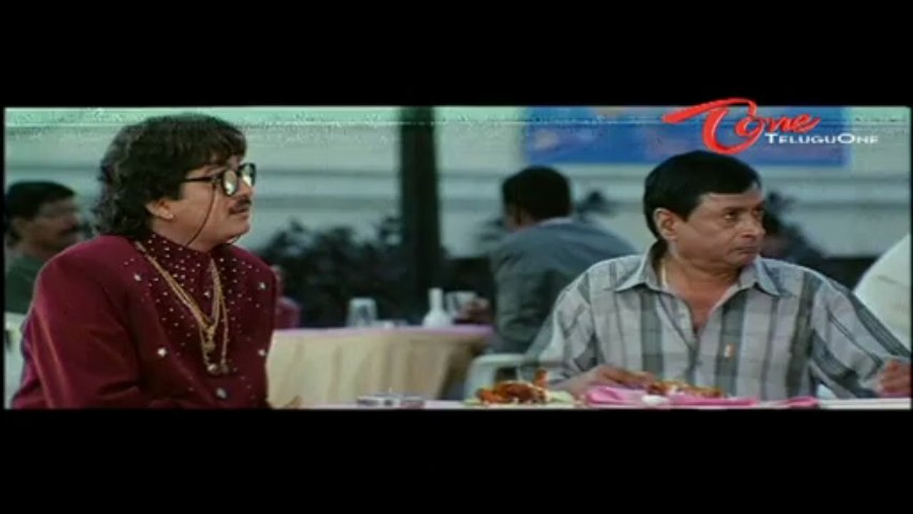 M S Narayana Fire On Server In Bar - Telugu Comedy Scene