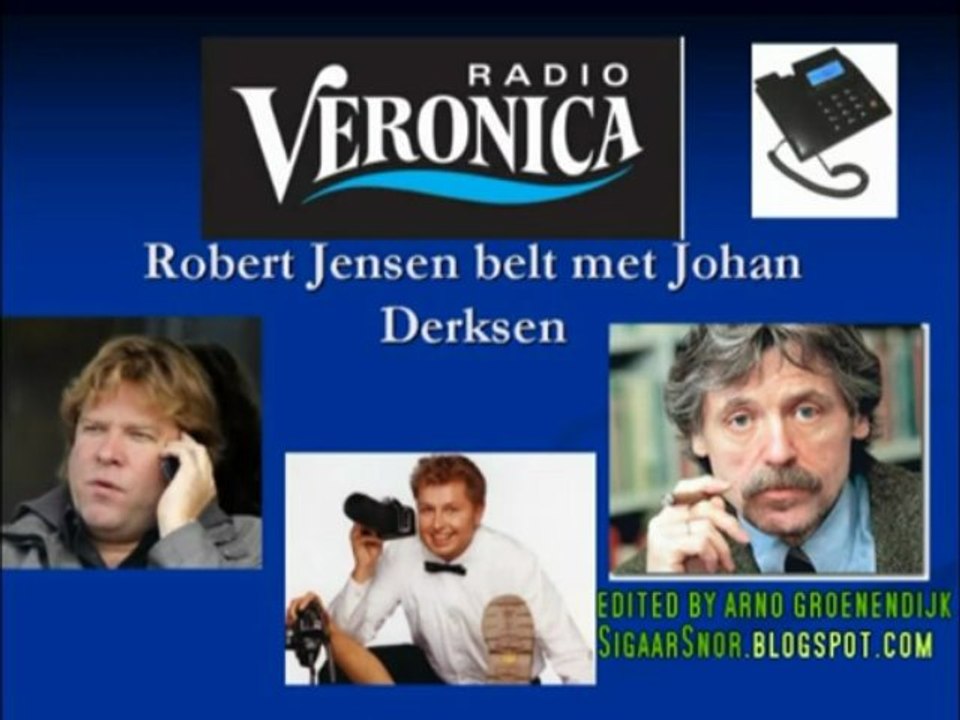 Johan Derksen op de radio bij Robert Jensen