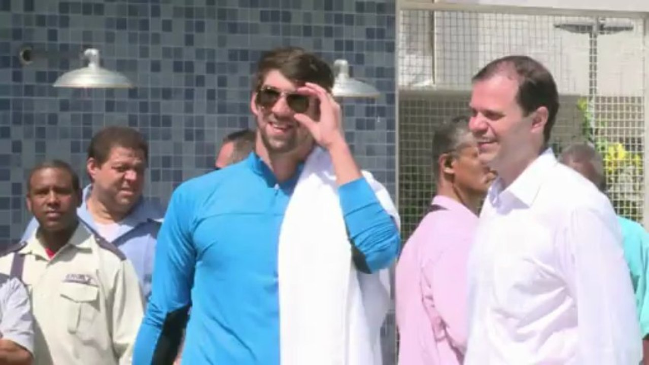 Michael Phelps en favela de Rio