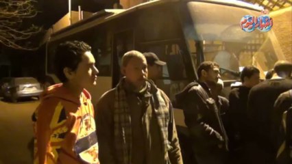 أهالى الشهيد عمرو سعد فى مشرحة زينهم