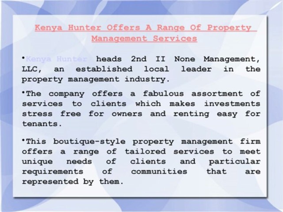 Kenya Hunter Property Management