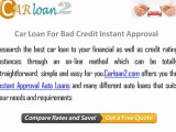 Instant Auto Loan Approval With Bad Credit