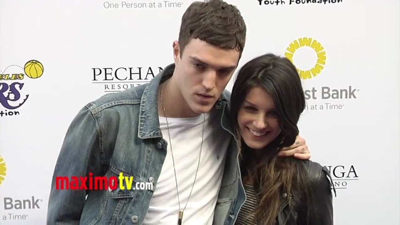 Shenae Grimes and Josh Beech Lakers Casino Night After Lakers-Bull Game March 10, 2013