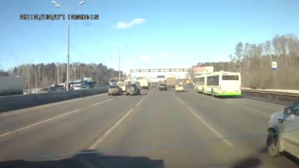 ДТП на МКАДе 07.03.2013