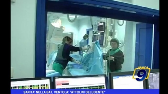 Sanità nella BAT, Ventola Attolini deludente