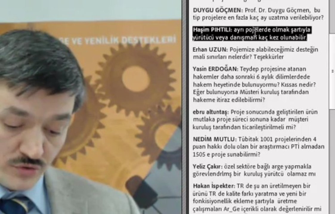 30 Ocak 2013 Tarihli 1505 Webineri