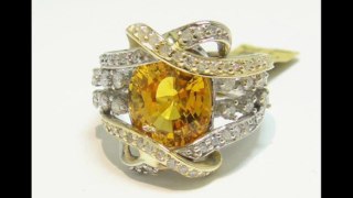 Natural Yellow Sapphire Gemstone Rings Collection