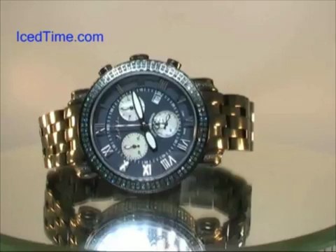 Men's Diamond Watches - Joe Rodeo Men's Classic Gaga Diamond Watch 3.50ct JCL113 - IcedTime.com