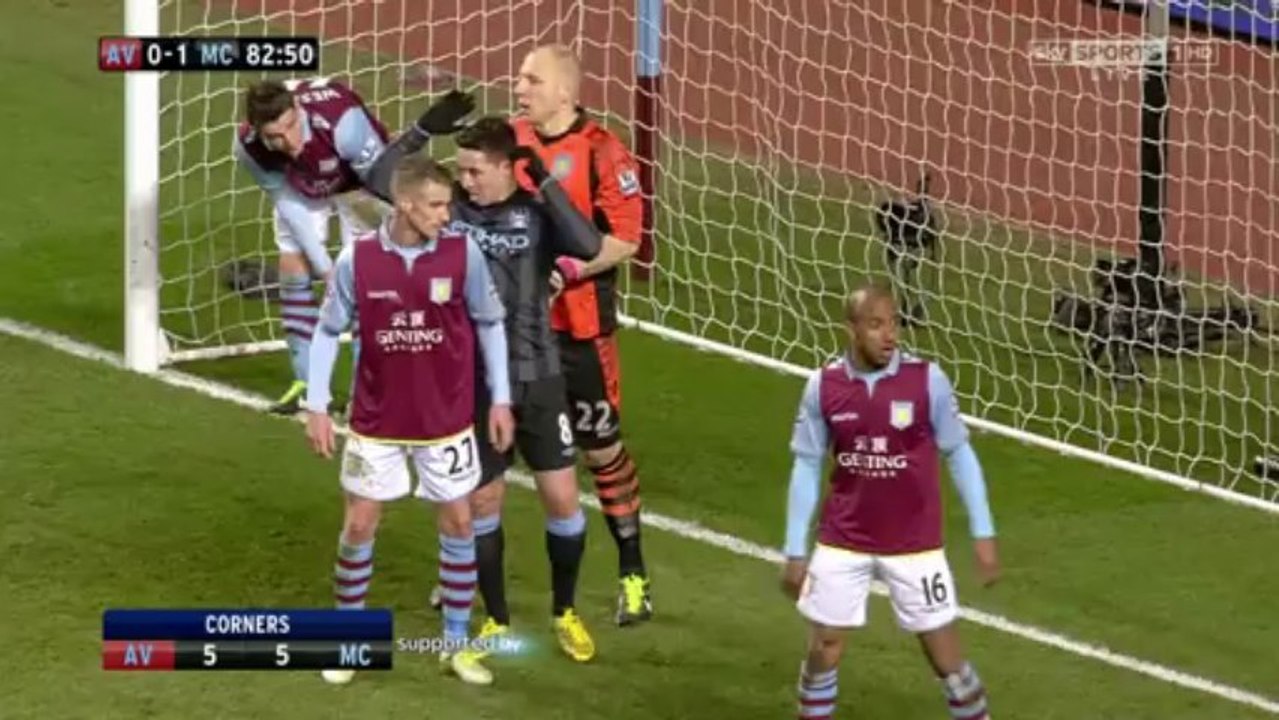 David Silva vs Aston Villa (A) 2012-2013 EPL HD