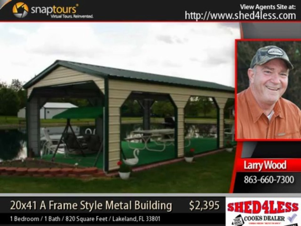 metal building - 20x41 A Frame Style