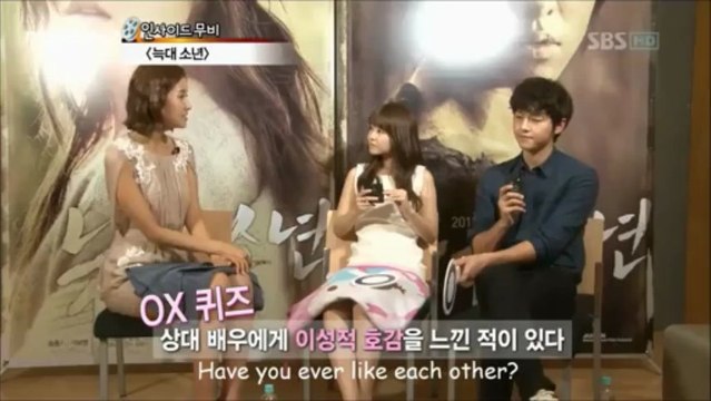 Song Joong Ki & Park Bo Young [SBS Movie World] Eng Sub