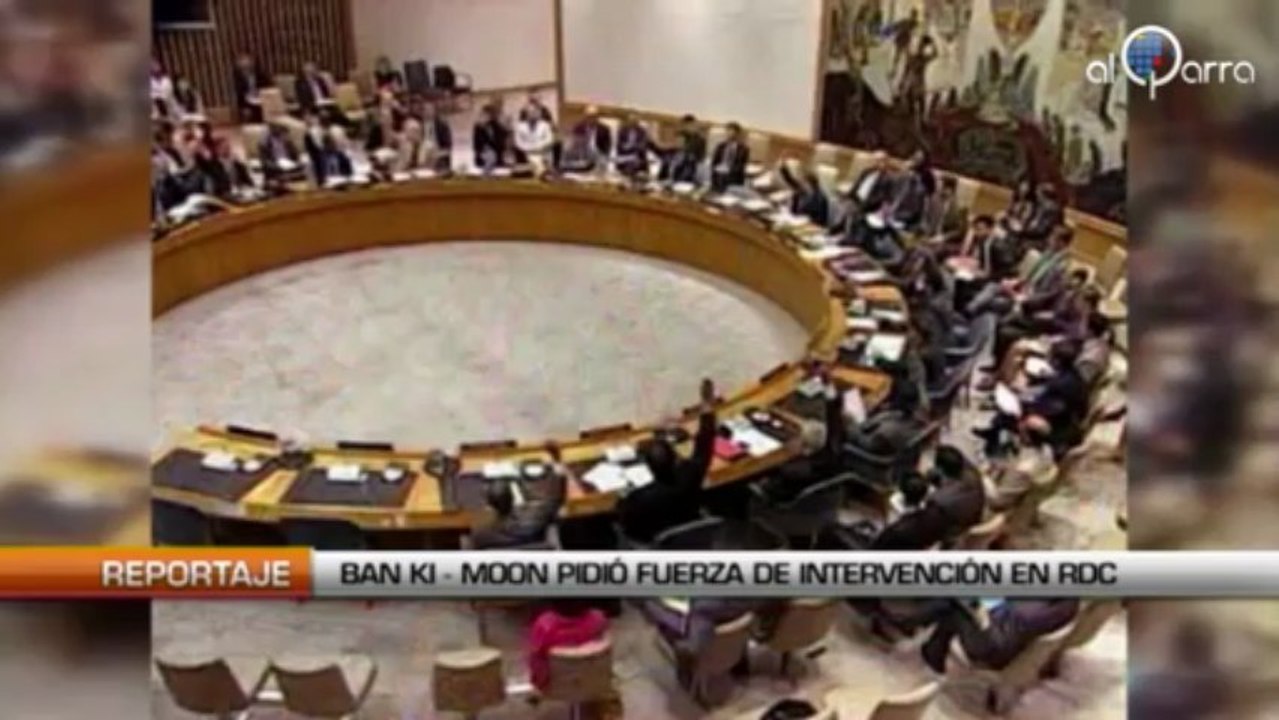 Ban Ki-Moon pidió fuerza de intervención en RDC