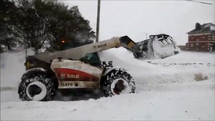 Neige à Octeville sur mer