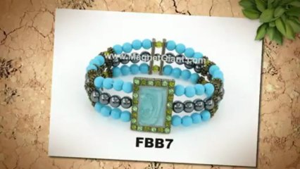 Magnetic Turquoise Gemstone Bracelets