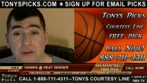 Miami Heat versus Atlanta Hawks Pick Prediction NBA Pro Basketball Odds Preview 3-12-2013