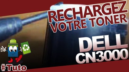 Méthode pour recharger une cartouche laser DELL 3000 CN