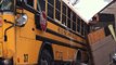 Raw: Iowa school bus crashes into house