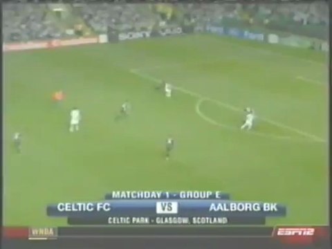 2008 (September 17) Celtic Glasgow (Scotland) 0-Aalborg (Denmark) 0 (Champions League)