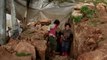 Syrian IDPs make use of an archaeological site for shelter