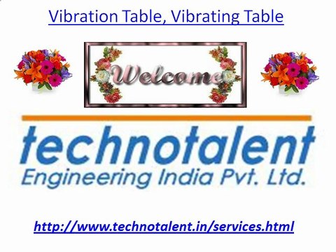 Vibration Table, Vibrating Table