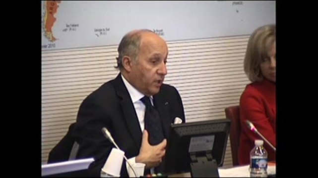 Audition de Laurent Fabius par la Commission des Affaires étrangères de l'Assemblée nationale