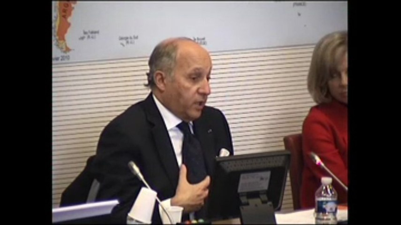 Audition de Laurent Fabius par la Commission des Affaires étrangères de l'Assemblée nationale