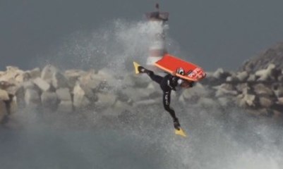 Bodyboard vs Surf - Red Bull Tow Out Session - Hugo Pinheiro and Vasco Ribeiro - 2013