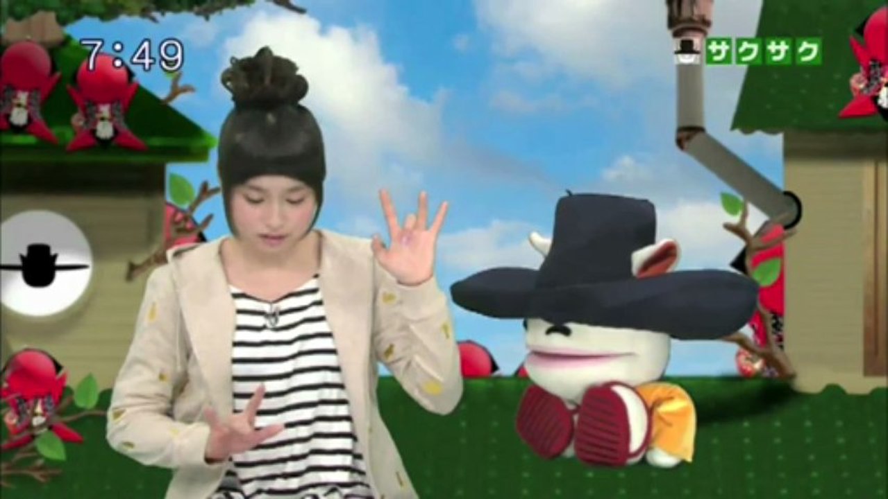 sakusaku 2013.03.11.3.3 水野由結ちゃんへのお答え..　自分を信じれば道は開ける...　ちなみにperfumeは6位