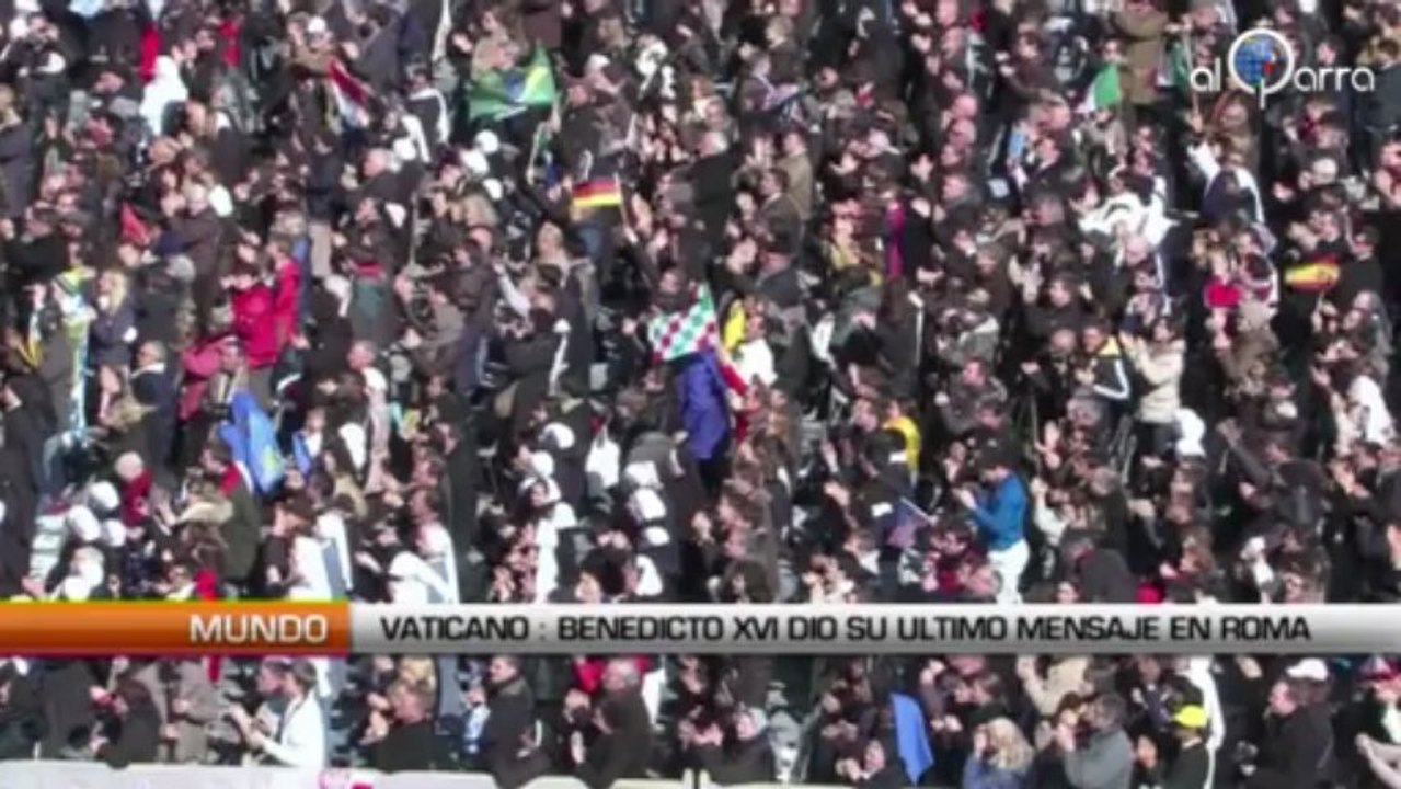 Vaticano: Benedicto XVI dio su ultimo mensaje