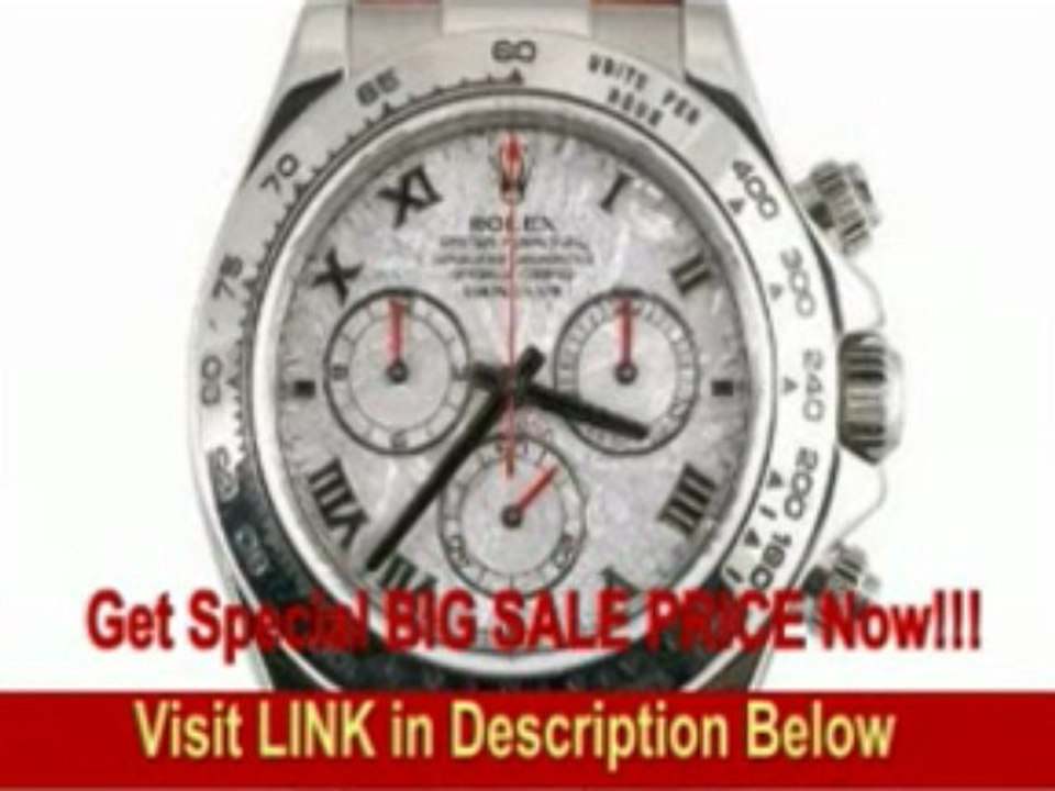 [REVIEW] Rolex Mens White Gold Daytona Meteorite Dial