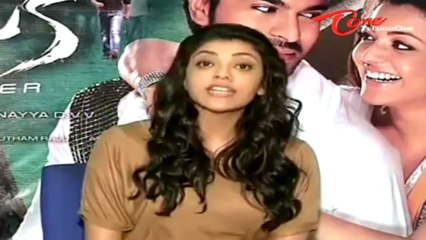 Actress Kajal Agarwal - Share her Happiness - for Nayak Movie