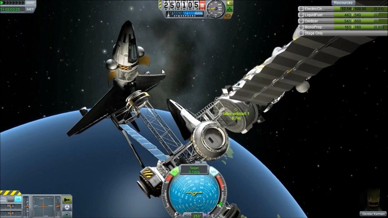 tuto mise sur orbit et docking avec transfert carburant ksp ( kerbal space program ) 0.18.4