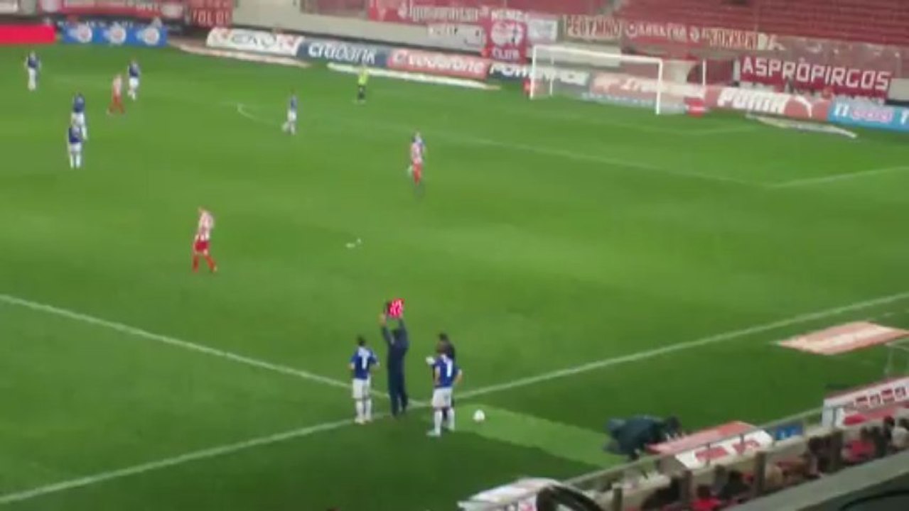 Η είσοδος του Τάσου Πάντου ως αλλαγή στο "Γεώργιος Καραϊσκάκης"