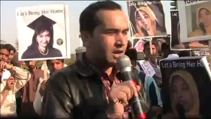 Peoples Demand Free Aafia Siddiqui Walked on Sunday at D-Chowk 10 March 2013 Islamabad