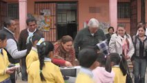 Entrega de 5 computadoras en escuela “5 de Mayo” del barrio de San Juan Tezongo