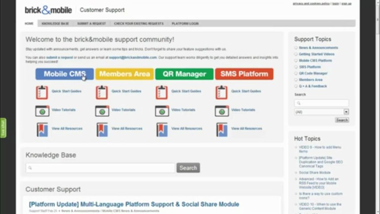 BrickandMobile: Setting Up a Custom Mobile URL