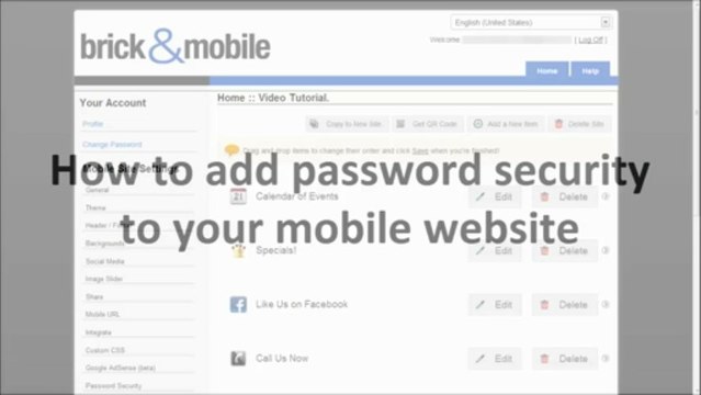 BrickandMobile: Adding Password Security to a Mobile Website