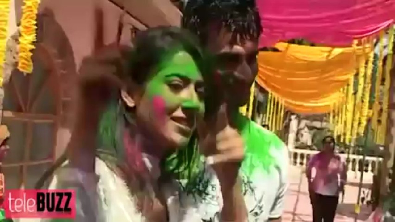 RK aka Vivian Dsena TO MISS Colors Holi Bash 2013