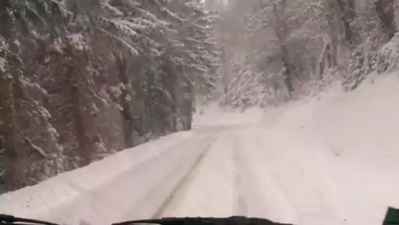Initiation Roller à Viane sous la neige