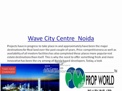 Wave City Centre Office Space 9910007460 Noida