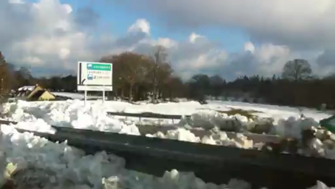 N13, Valognes Cherbourg : véhicules encore bloqués jeudi 14 mars 2013