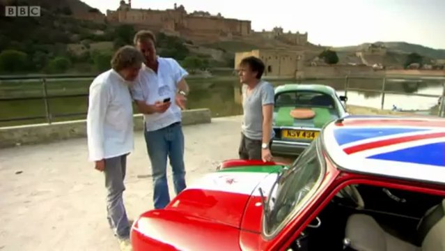 Doing a Ganesh on their cars - Top Gear Christmas Special 2011 - BBC