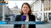 Le pape François a prié en privé dans une basilique romaine - 14/03